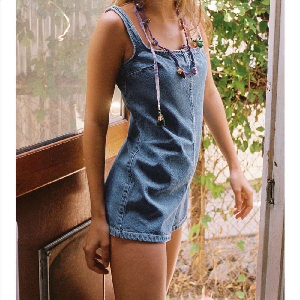 Zara Short Denim Romper